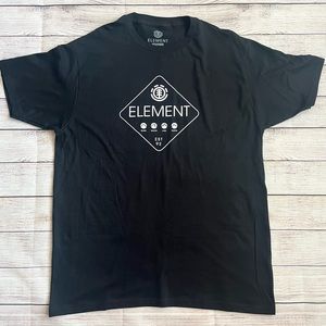 Mens Element T-Shirt Black Large